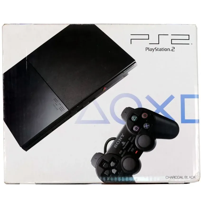 Sony PlayStation 2 Slim Console SCPH-9004 CB PAL – Charcoal Black – New Sealed
