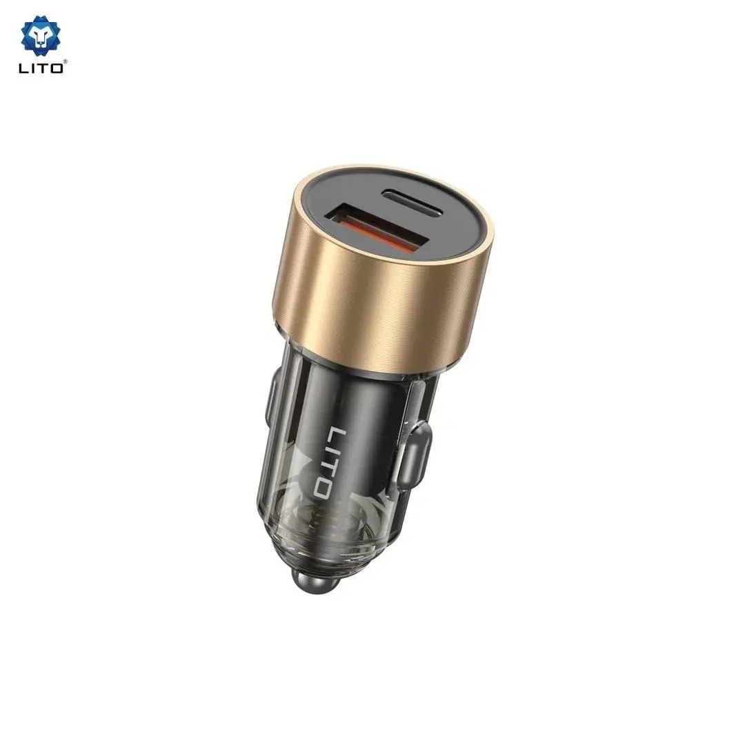 Lito C04 52W High-Power Dual Port Metal Car Charger (USB-C & USB-A)