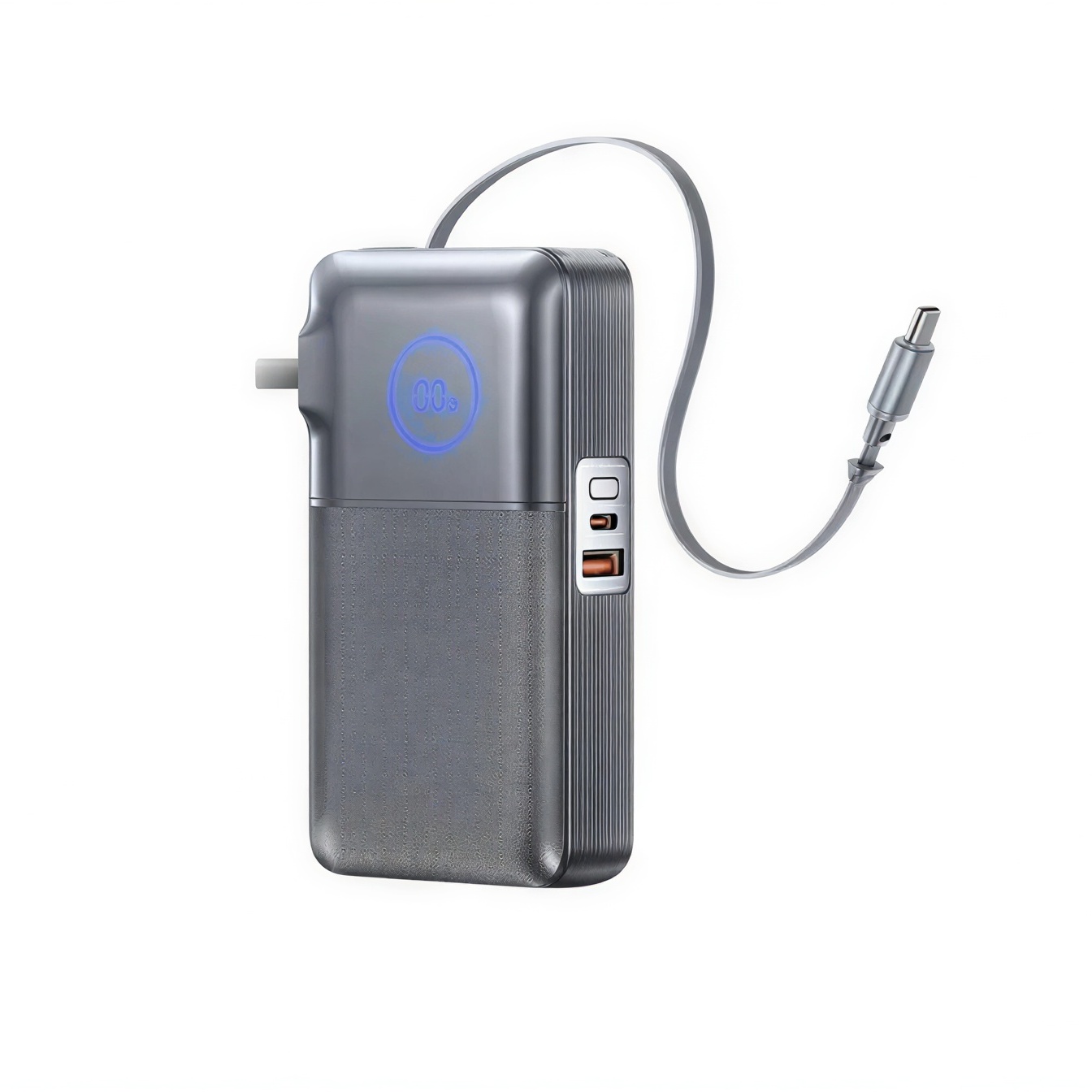 REMAX - CP-5 10000mAh Type-C Telescopic Wall Plug Fast Charging Cable Power Bank ( PD35W )