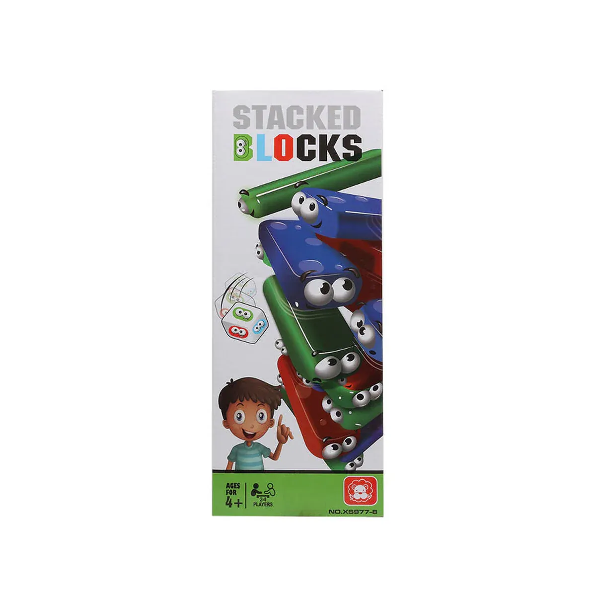 30-Piece Colorful Wooden Stacking Blocks Educational Building Set