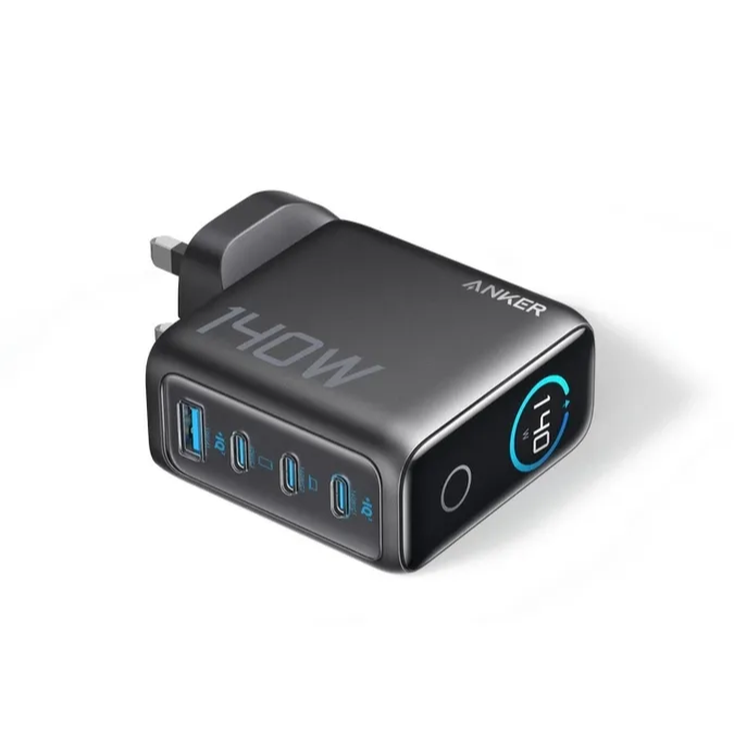 Anker Charger 140W 4-Port PD 3.1 with USB C Cable Fast Charging USB C GaN Charger