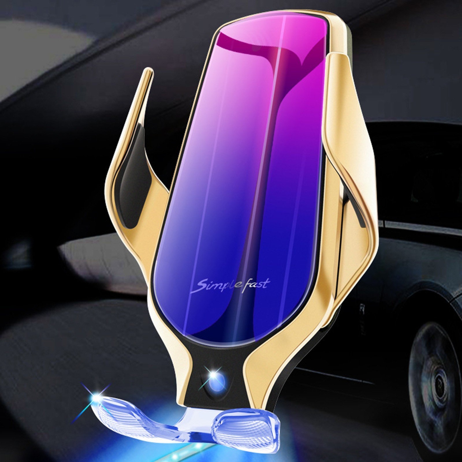 Smart sensor car wireless charger