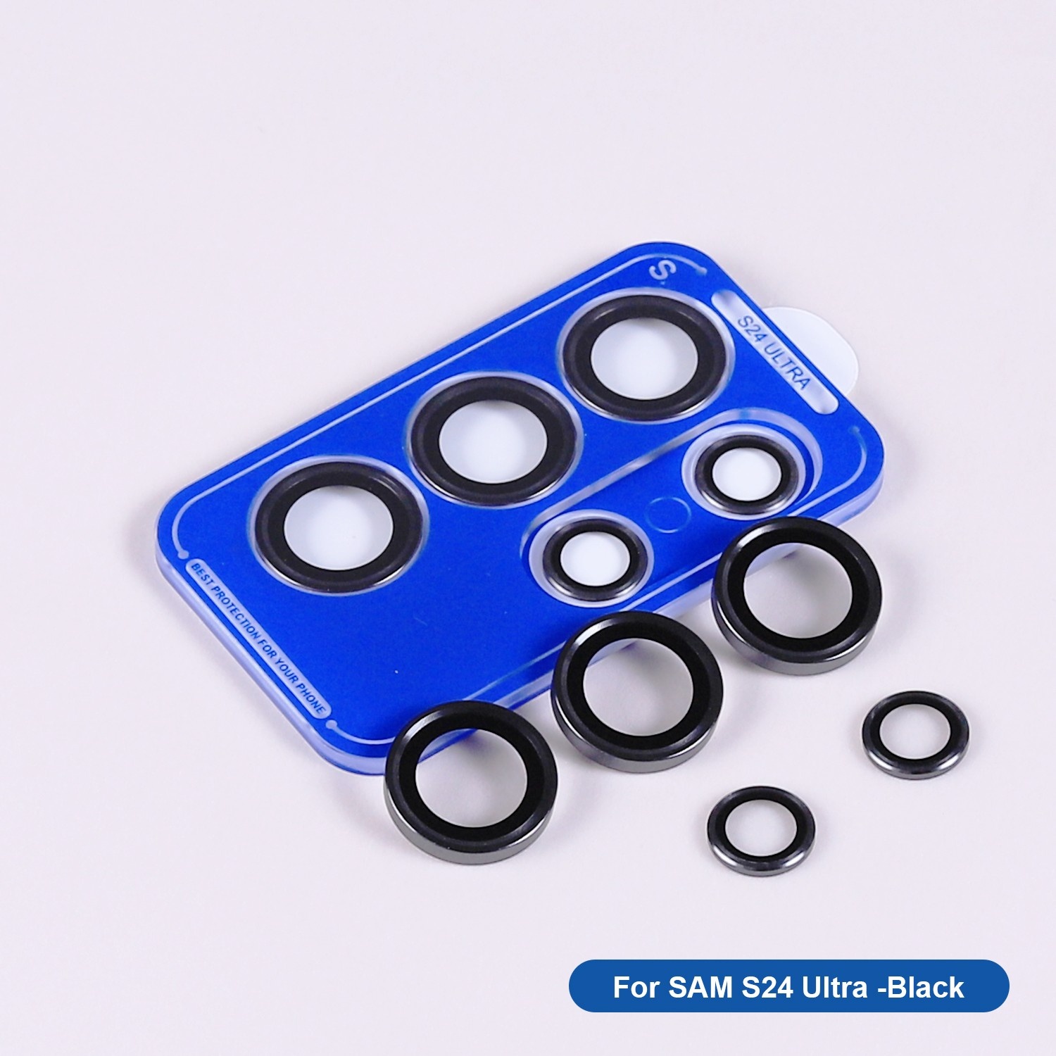 LITO Titanium Camera Lens Protector for Samsung Galaxy S24 Ultra black