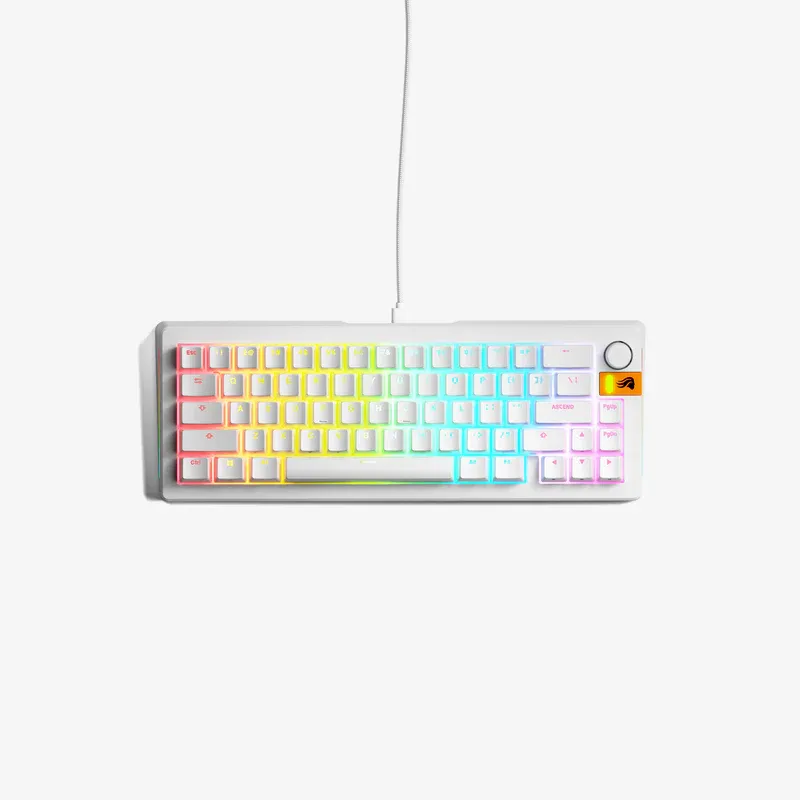 Glorious GMMK 3 HE 65% Rapid Trigger Hall Effect Gaming Keyboard – White
