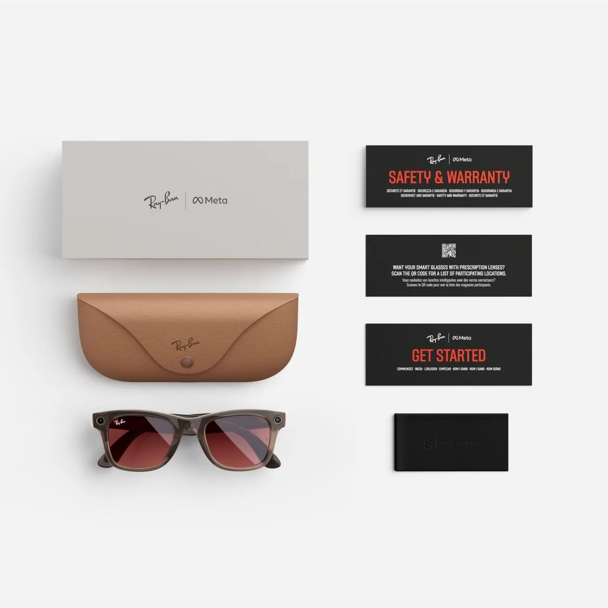 Ray-Ban Meta Wayfarer | Shiny Warm Stone - Watermelon Red | Ari Gaming