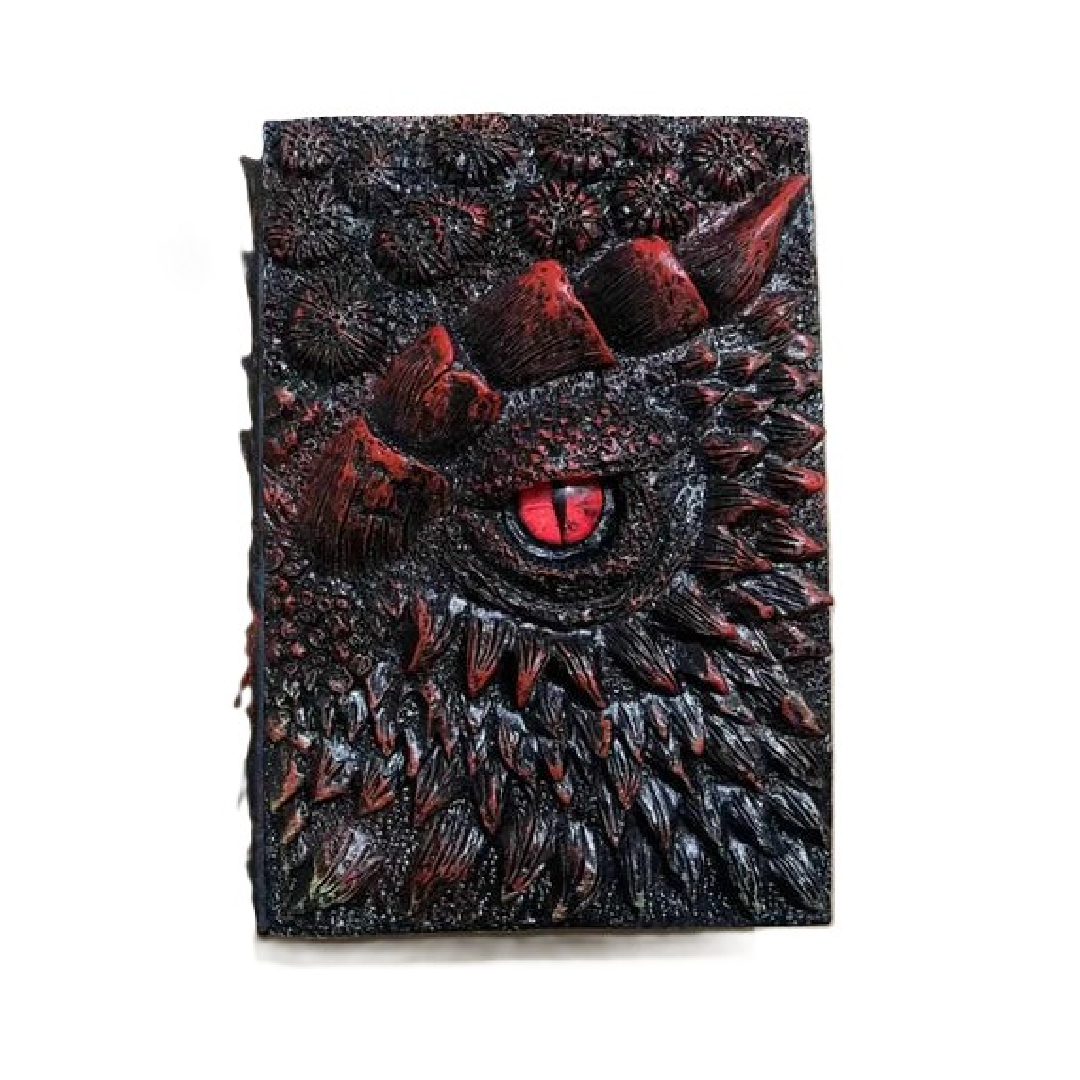 3D Dragon Eye Journal Notebook – Red Cover