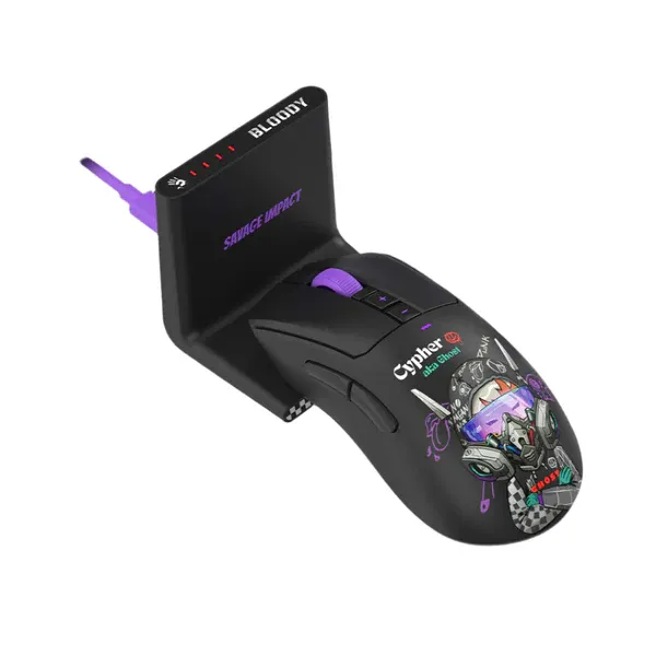 Bloody Mouse R73 Ultra Duo Cypher Ghost Dual Mode Wireless Gaming 