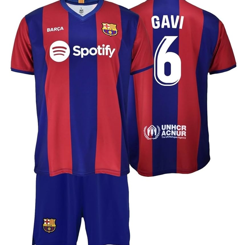 کیتی یاریزانی منداڵانی FC Barcelona – تی‌شێرتی شین لەگەڵ شۆرت (تەمەن 4 ساڵ)