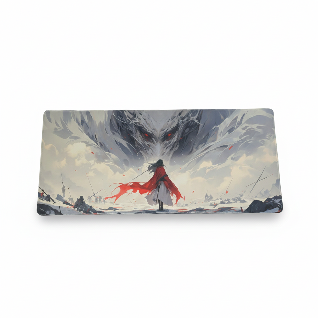  Samurai-Themed Mouse Pad - 40x90cm