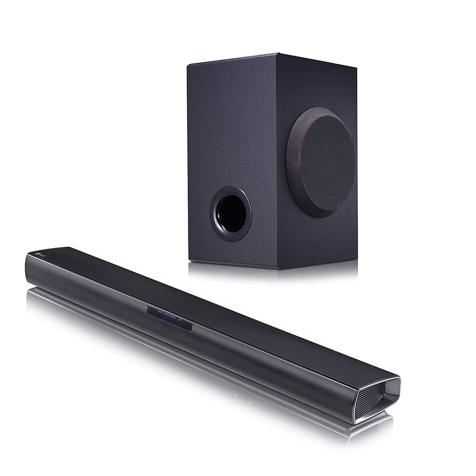 LG SQC1 Bluetooth 2.1 Channel 160W Soundbar with Wireless Subwoofer
