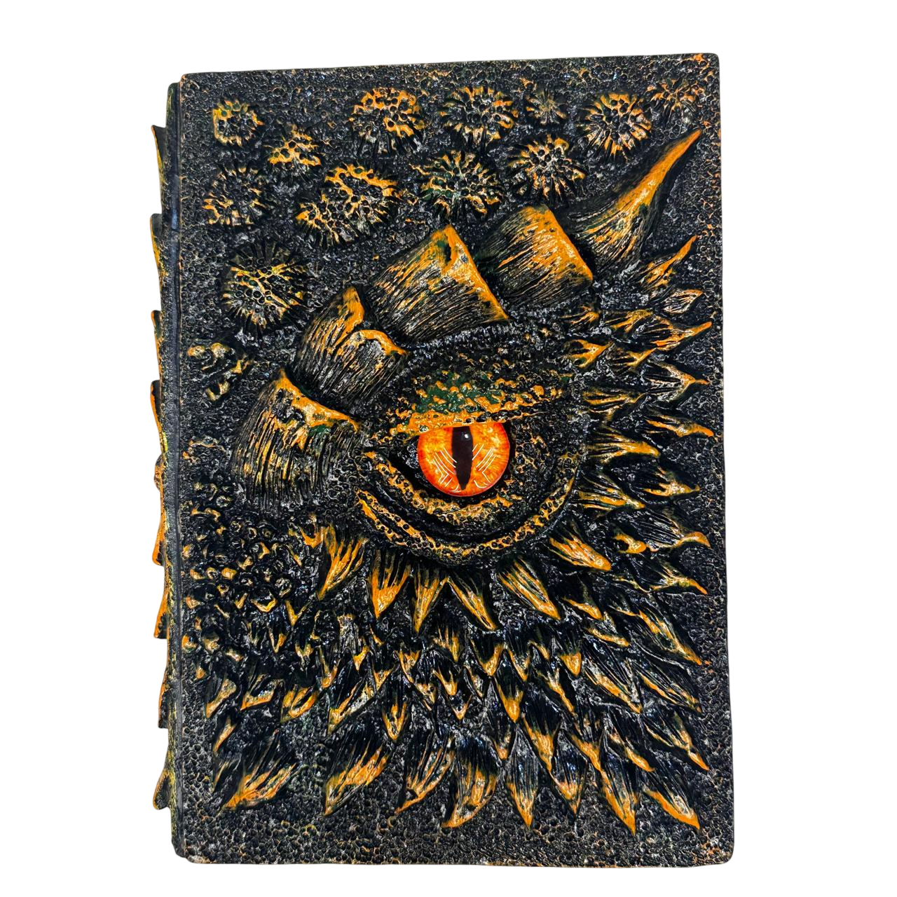3D Dragon Eye Journal Notebook Golden Cover