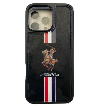 iPhone 16 Pro Max Case | City Knights Club (Black)