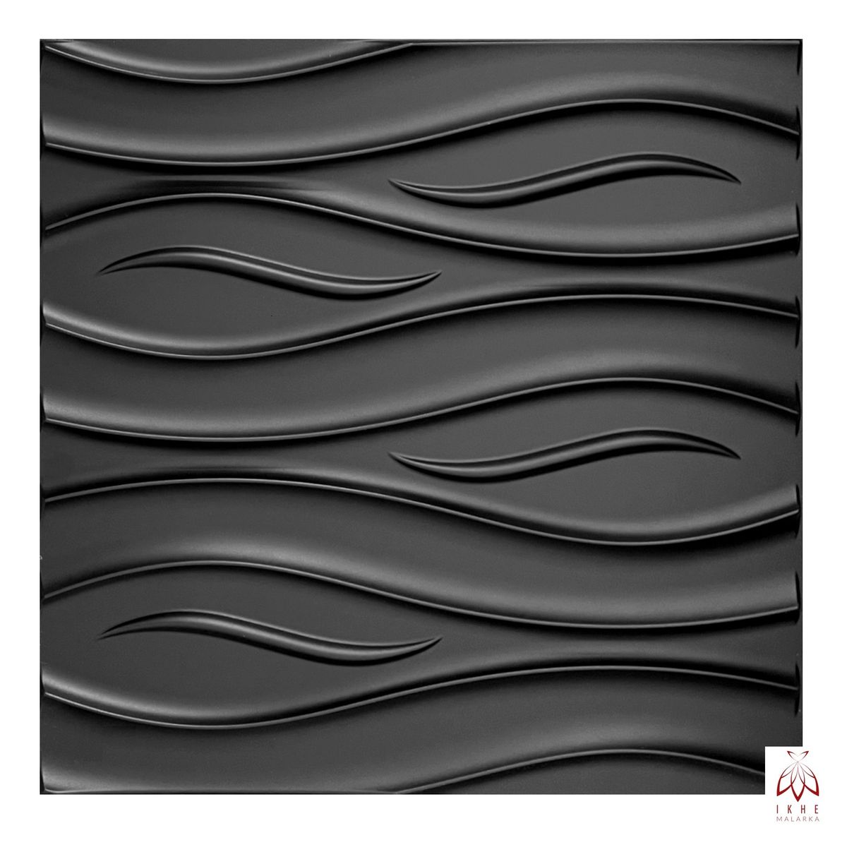 3D Wall Panels Matt Black D152