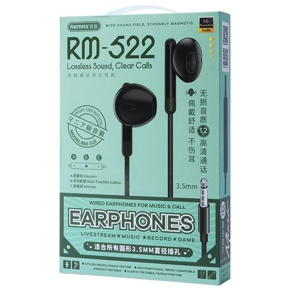 Remax earphones rm522