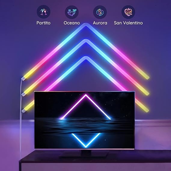 Govee RGBIC Glide Wall Light | 7-Pack (6+1) H6062 | Ari Gaming