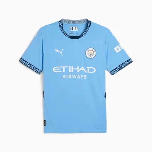 Manchester City Home Kit – Sky Blue T-Shirt and Shorts Set (Adult Large)