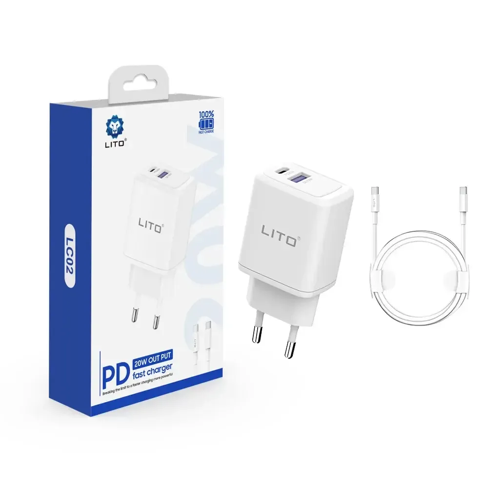 Lito LC02 20W PD Fast Charging Set (USB-C to USB-C)