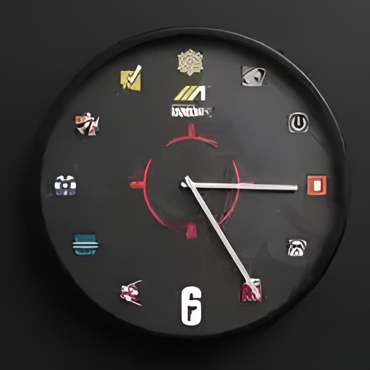 Gaming Wall Clock Tom Clancy's Rainbow Six Siege