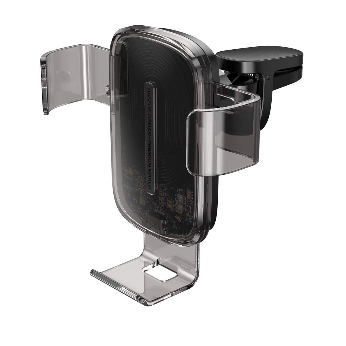 Baseus Explore Wireless Charger Gravity Car Mount 15W, Transparent