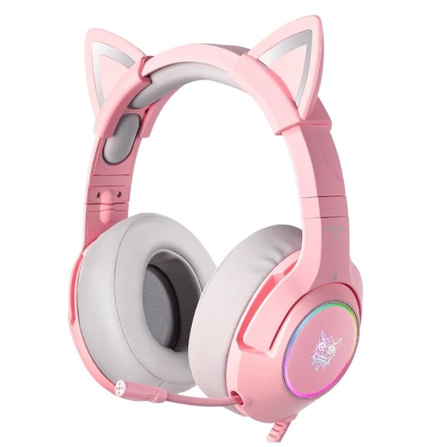 ONIKUMA K9 Pink 7.1 Surround Sound Gaming Headset