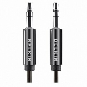 Belkin ٣.٥ میلیمەتر بۆ ٣.٥ میلیمەتر کەبڵ (١.٨ مەتر) ڕەش