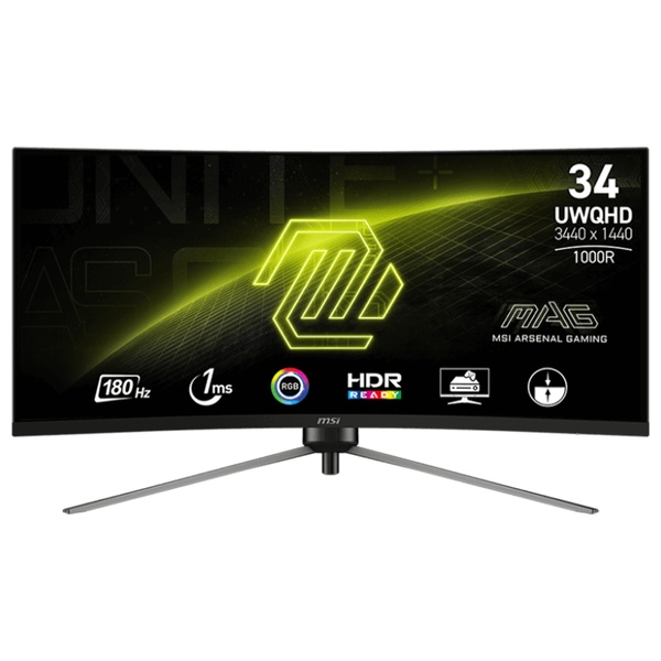MSI MAG 345CQR 34" Curved Gaming Monitor – 180Hz, 1ms
