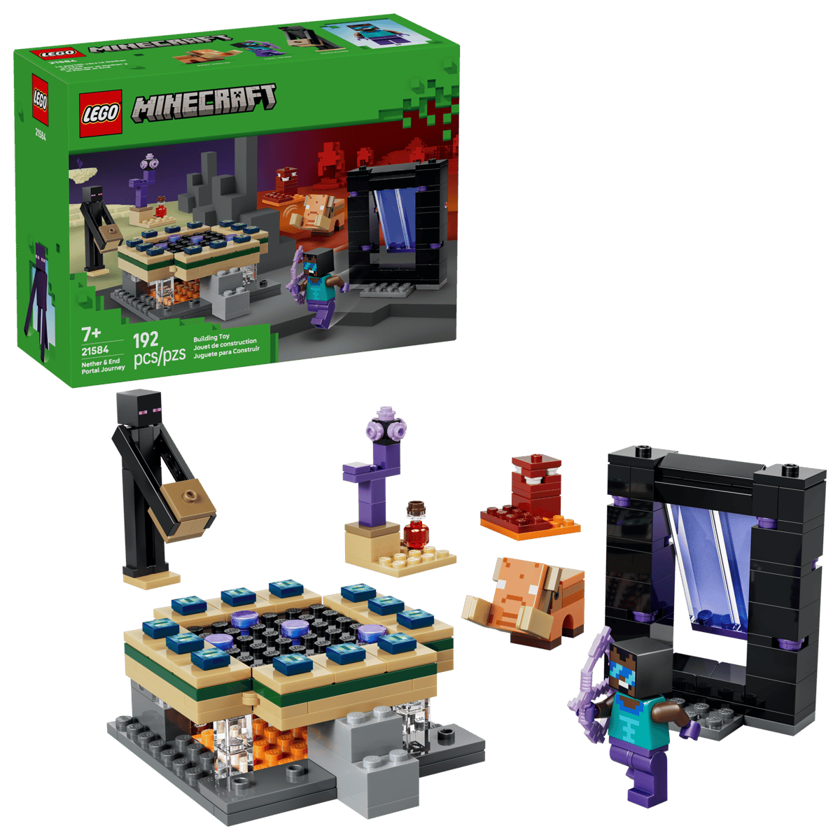LEGO® 21584 nether & end portal journey