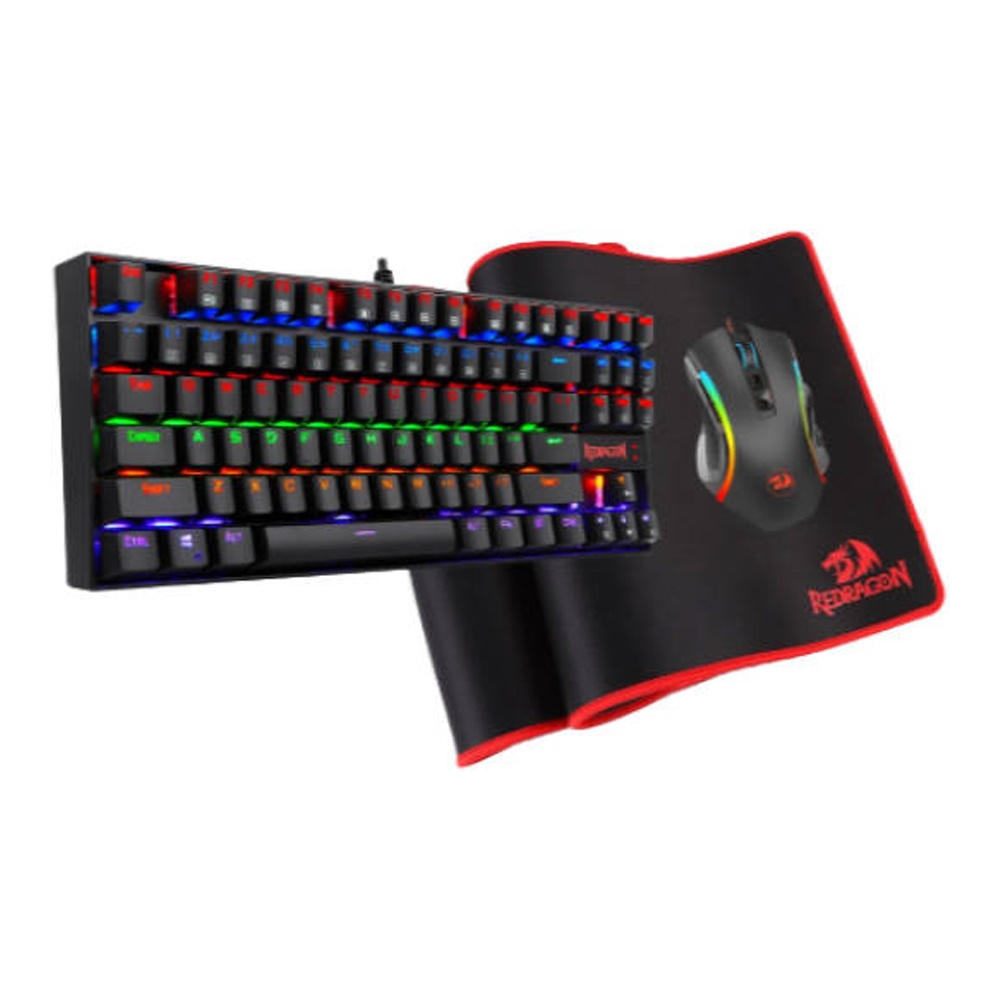 Redragon Gaming Essentials S116 Combo - Keyboard - Mouse - Mouse pad