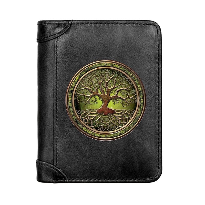 Gold Tree Wallet - Black 