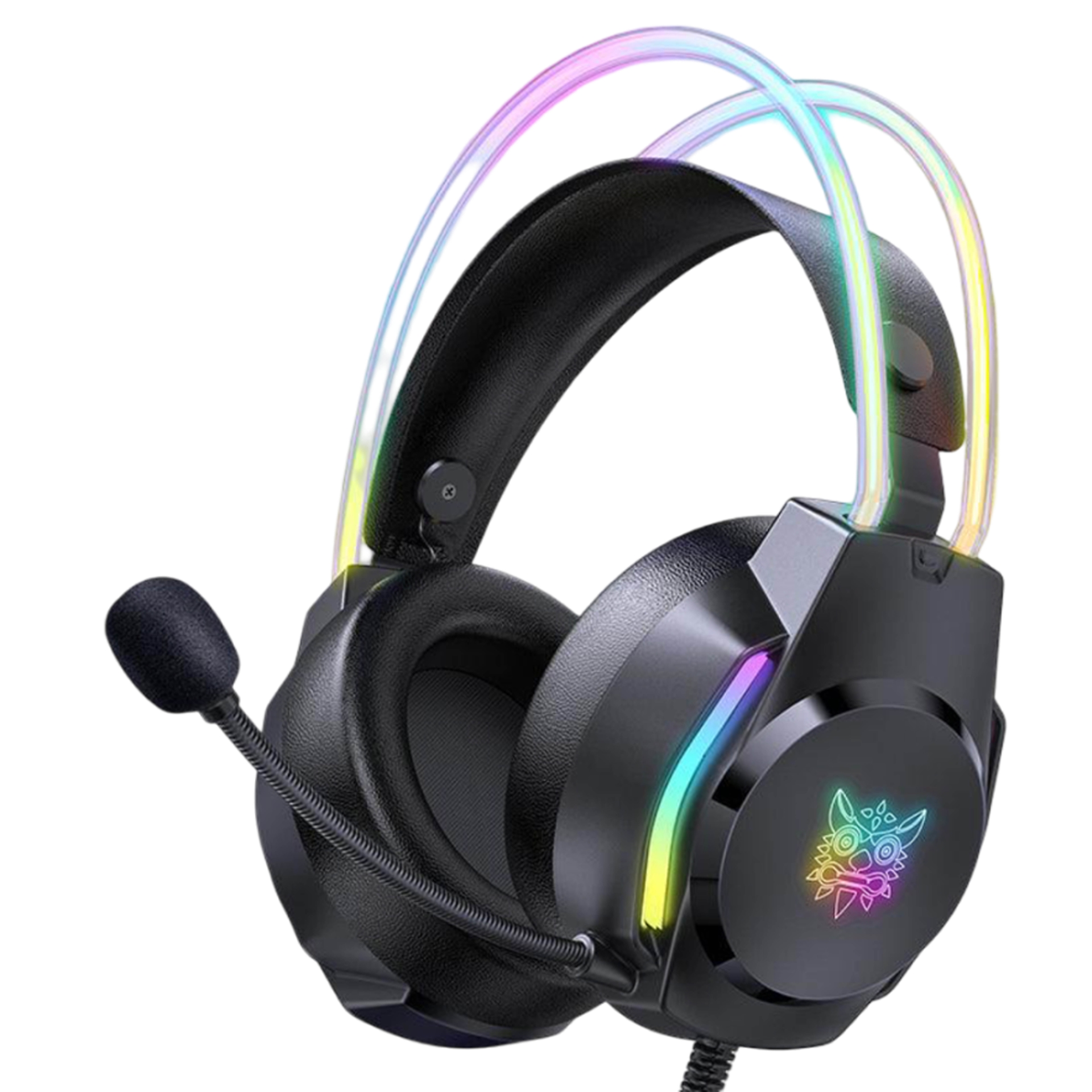 هێدسێتی یاریکردنی وایەرکراوی ONIKUMA X26 – ڕووناکی RGB، کەمکردنەوەی ژاوەژاو، USB و 3.5mm، کێبڵی 2m