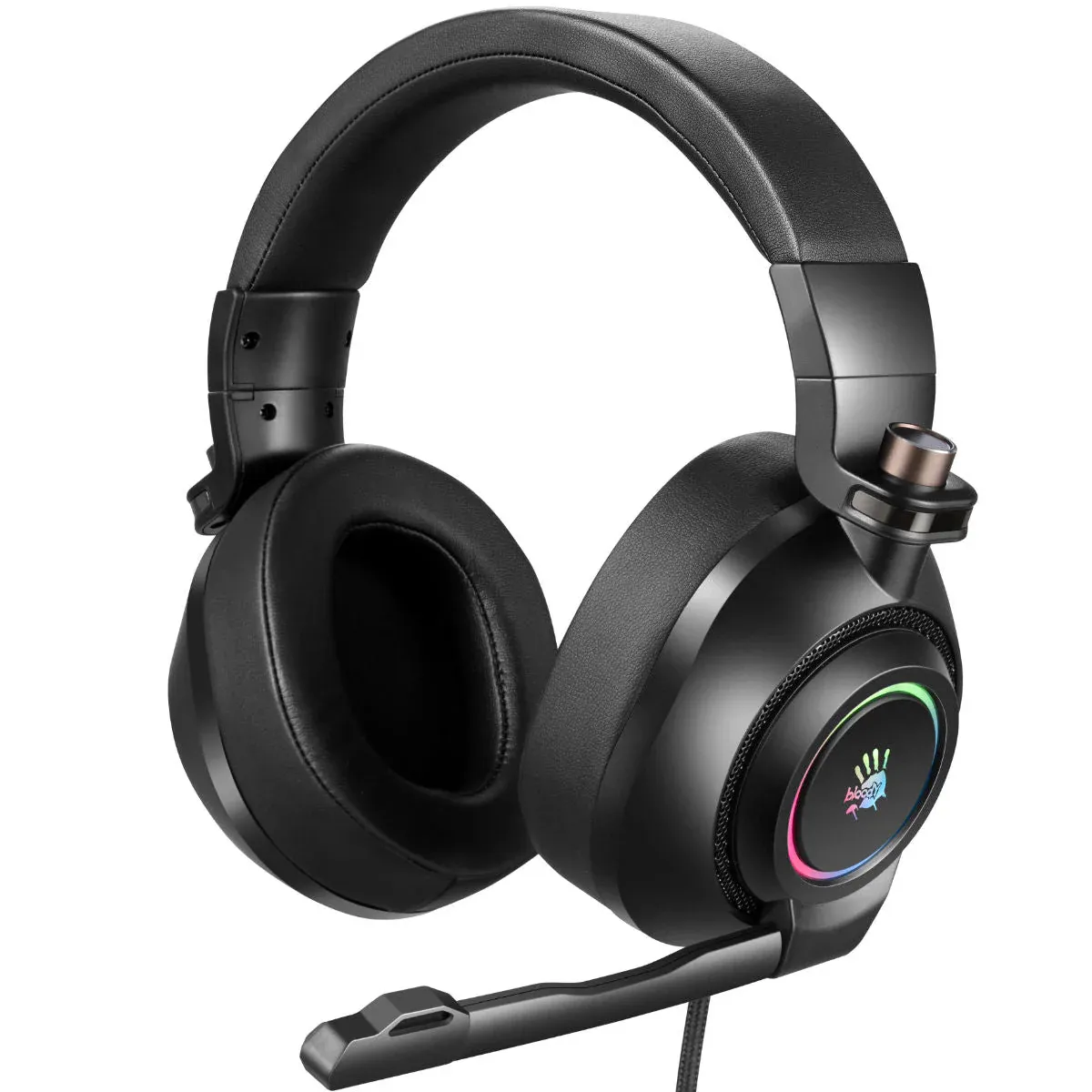 هێدسێتی یاریکردنی دەنگی دەوروبەری Bloody G580 7.1 – ڕەش