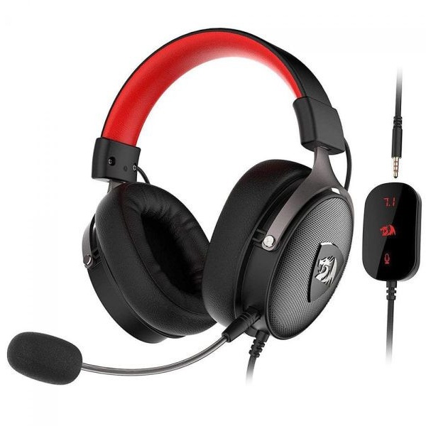سماعة الألعاب السلكية Redragon H520 Icon المزودة بنظام صوت محيطي 7.1 وميكروفون قابل للفصل
