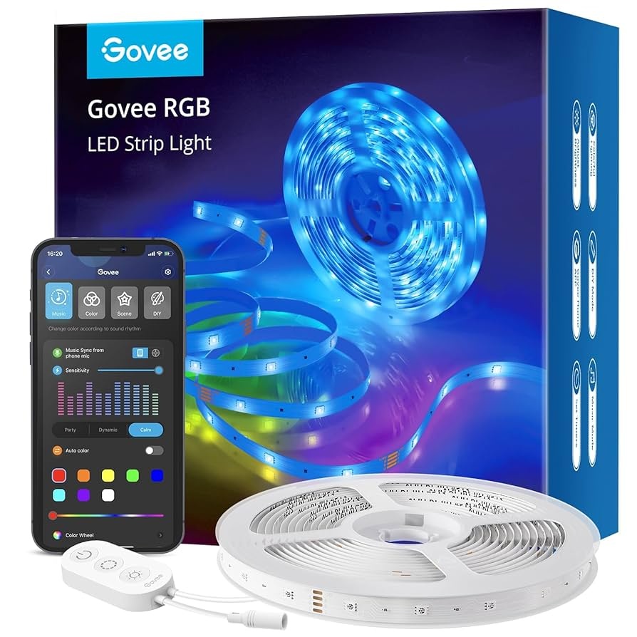 شڕتی LED RGB WiFi Govee H6159 – 5م