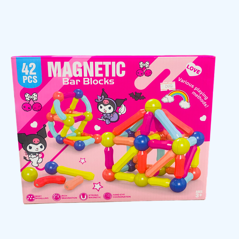 Magnetic Bar Blocks 42pcs