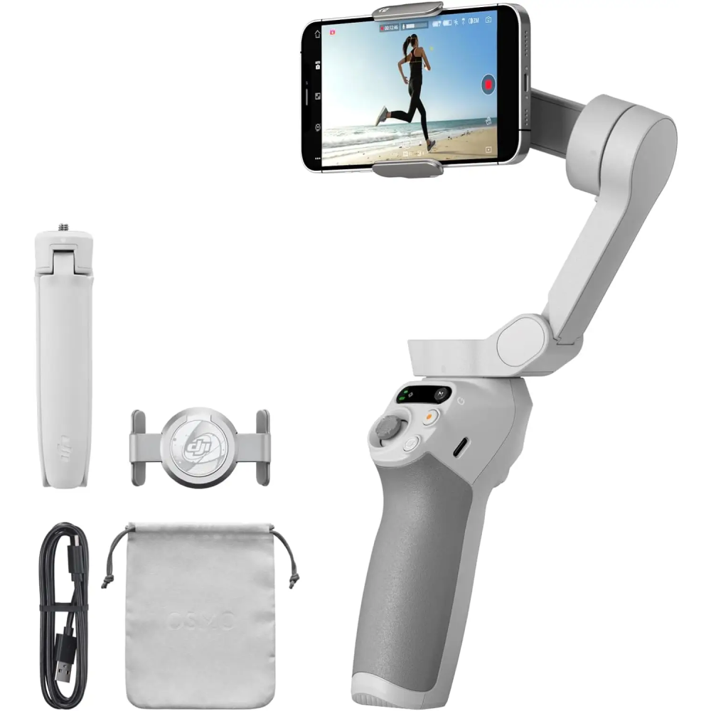 ستەیبڵایزەری مۆبایل DJI Osmo Mobile SE بۆ گرتنی ڤیدیۆ