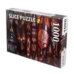 African Mask 1000 Piece Slice Puzzle