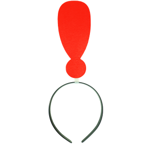 Headband - Exclamation Mark (Red)