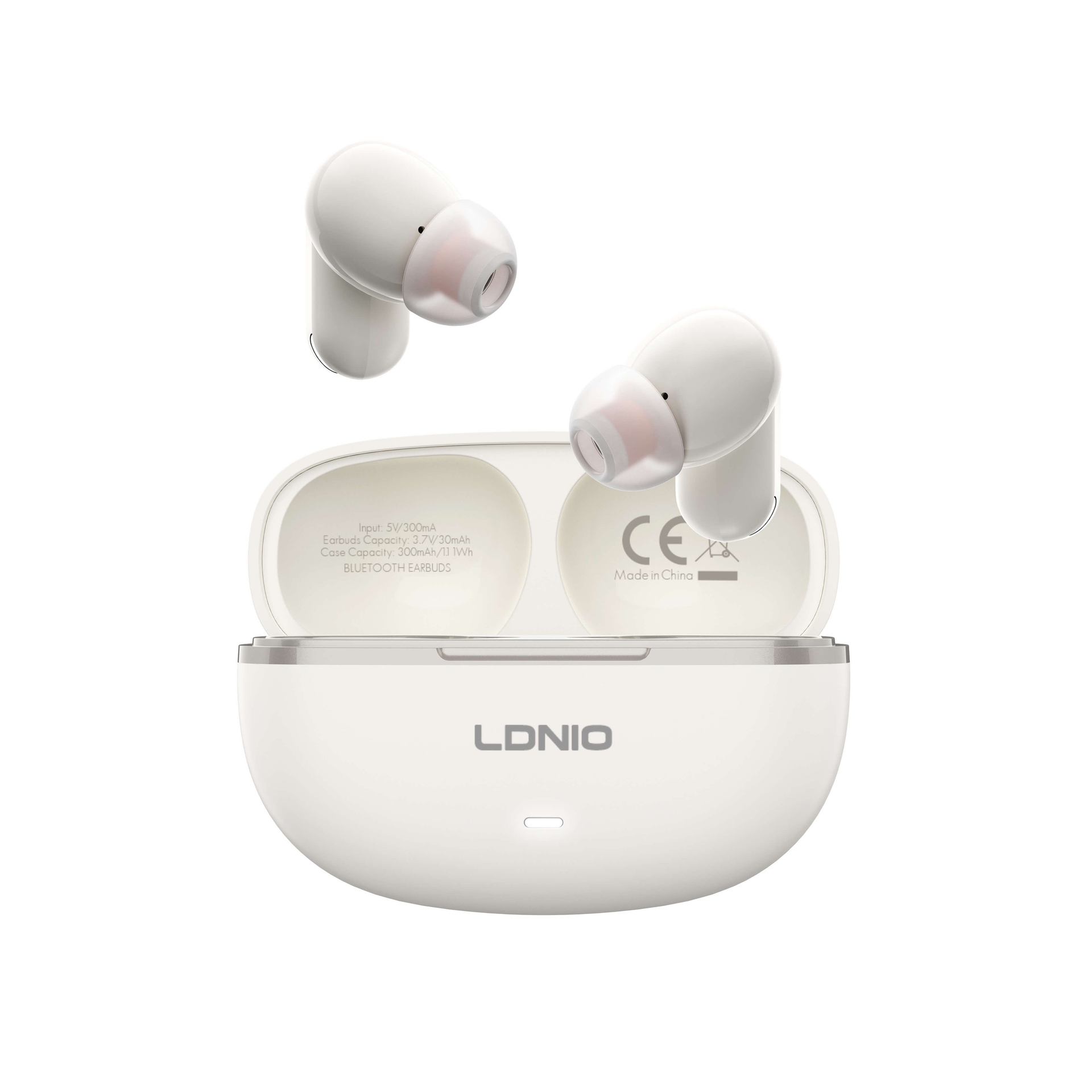 LDNIO T13 Wireless Earbuds Bluetooth 5.4 (White)