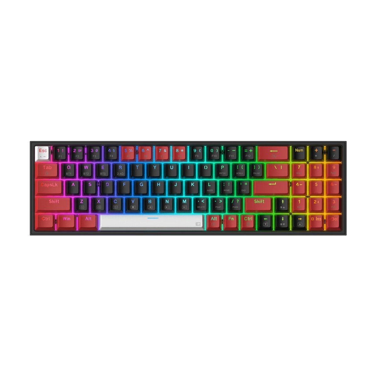 Redragon K628 PRO 75% 3-Mode Wireless RGB Gaming Keyboard
