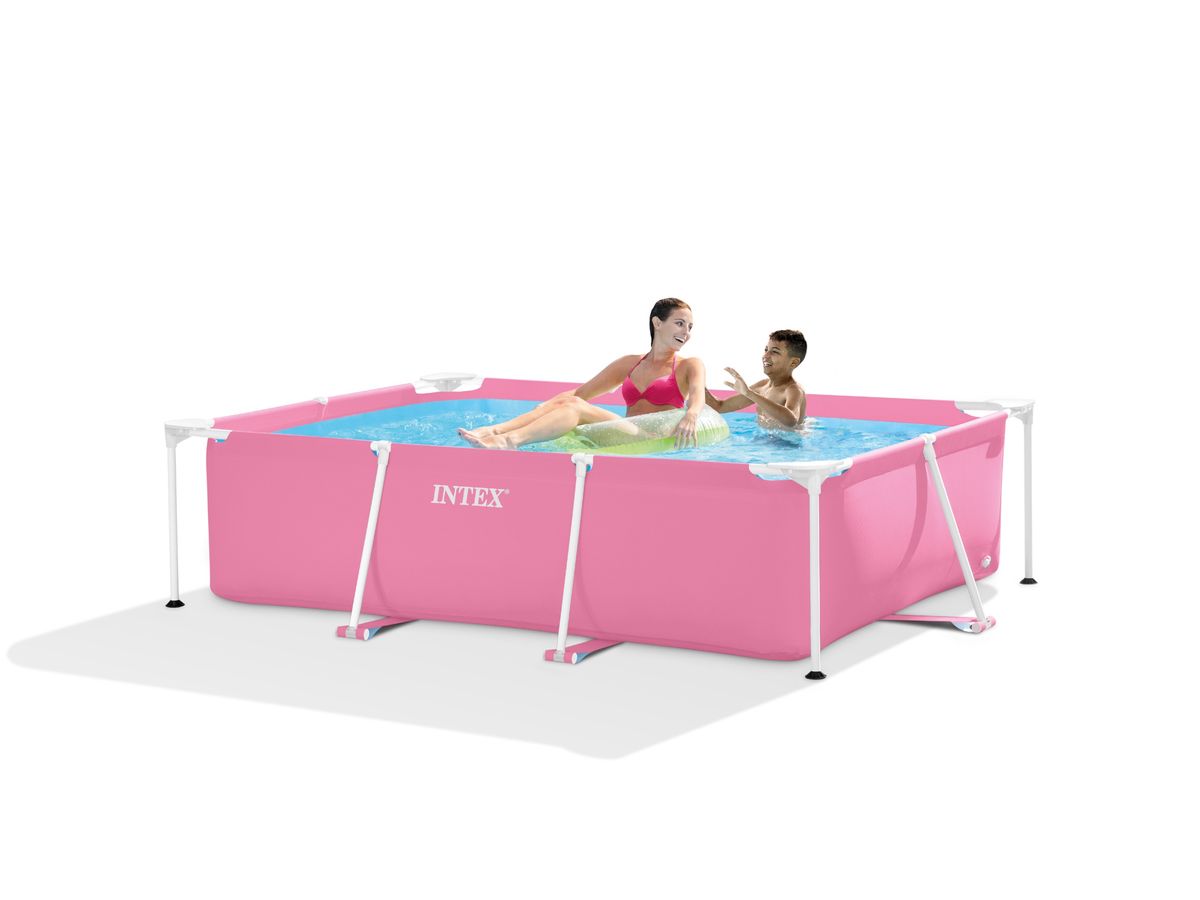 Pink Rectangular Frame Pool – 60cm × 2.2m × 1.5m