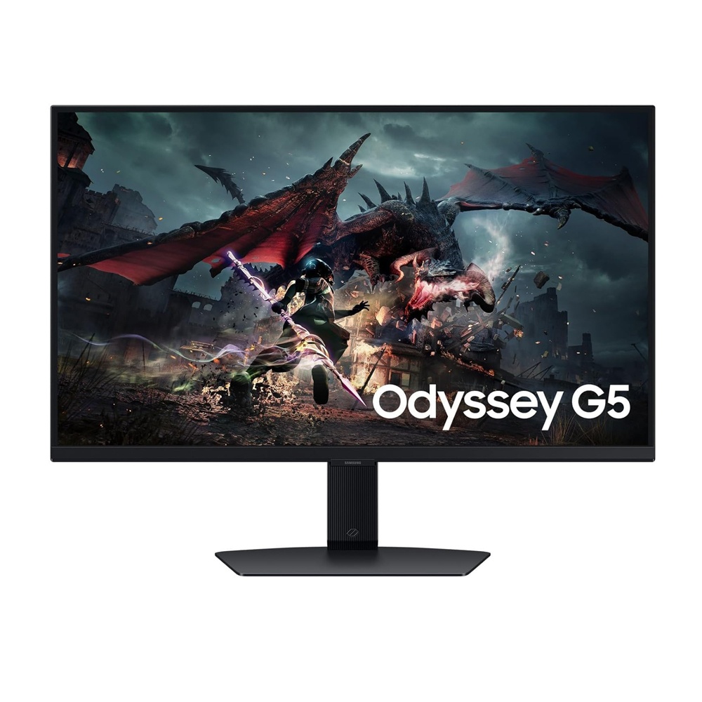 مۆنیتەری یاری Samsung Odyssey G5 32 ئینج - کوالێتی 2K QHD، لەرەلەری 180 هێرتز، خێرایی 1 میلی چرکە