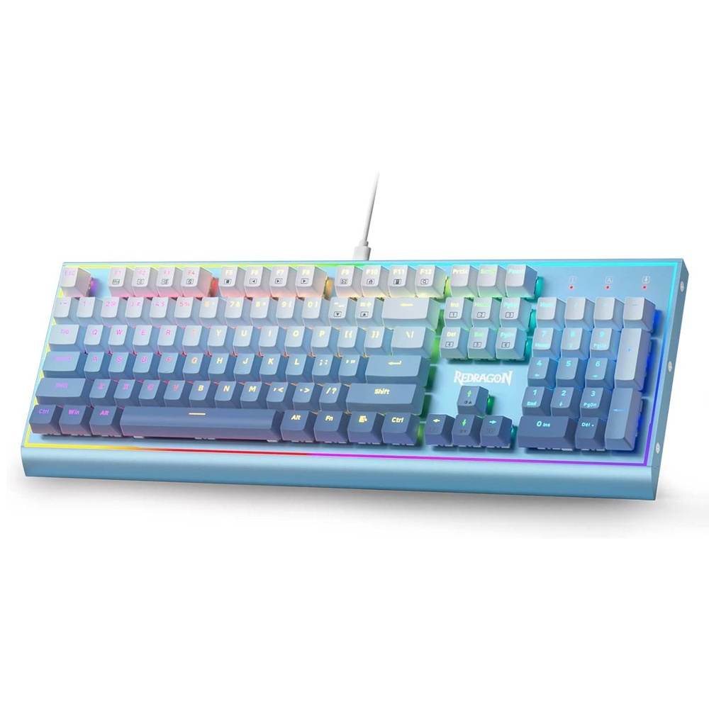 Redragon K654 RGB Gaming Keyboard - Blue Siren