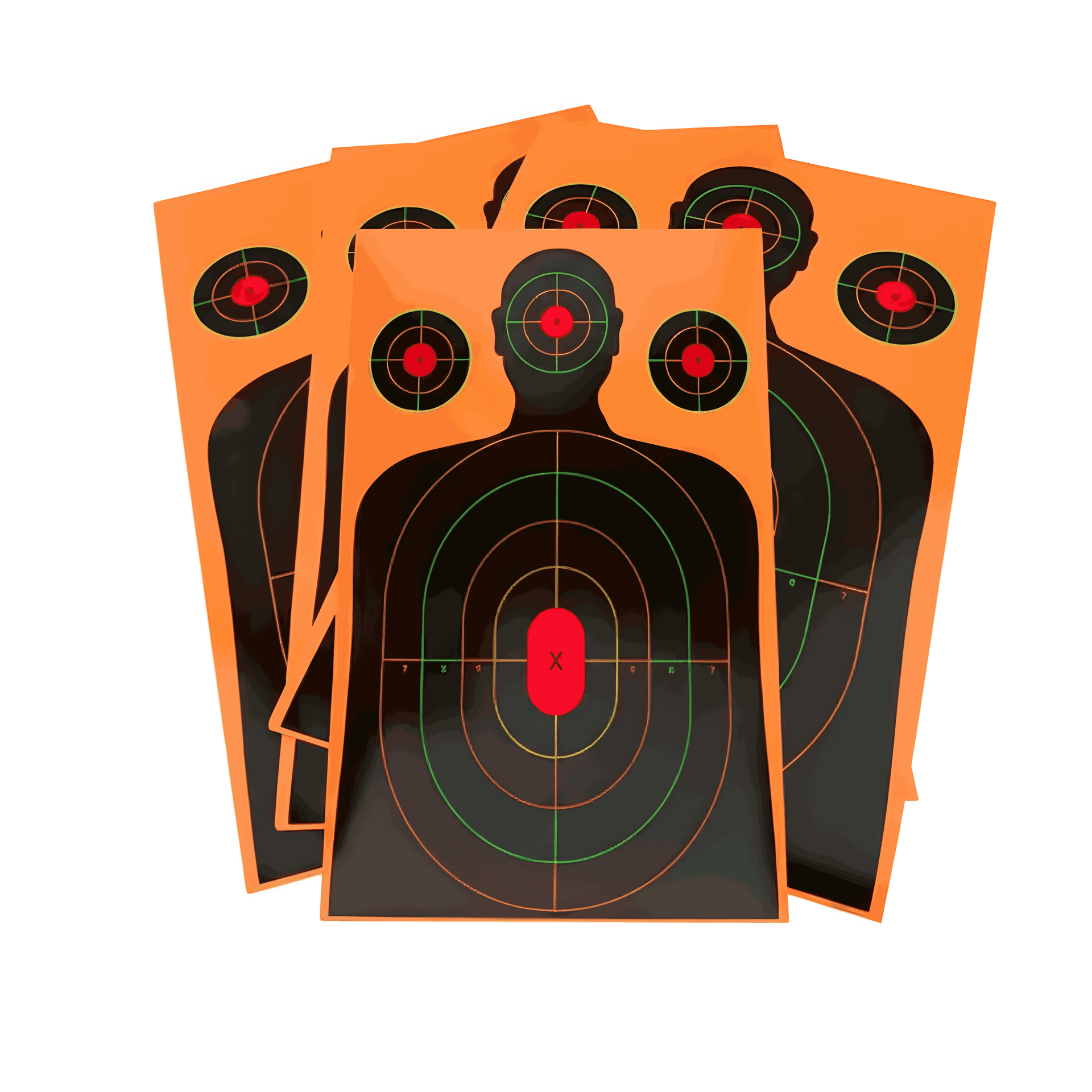 Target Person Paper Shooting Targets | Human Silhouette Practice Target Sheets