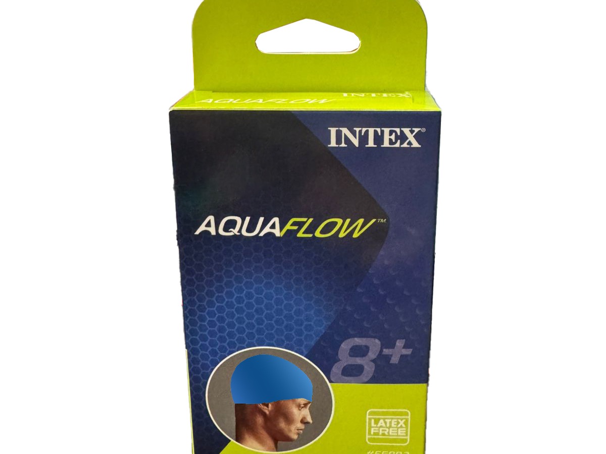 Intex Aquaflow Silicone Swim Cap – Blue
