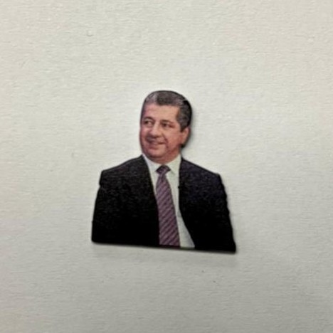 Masrur Barzani Metal Sticker – Design 2