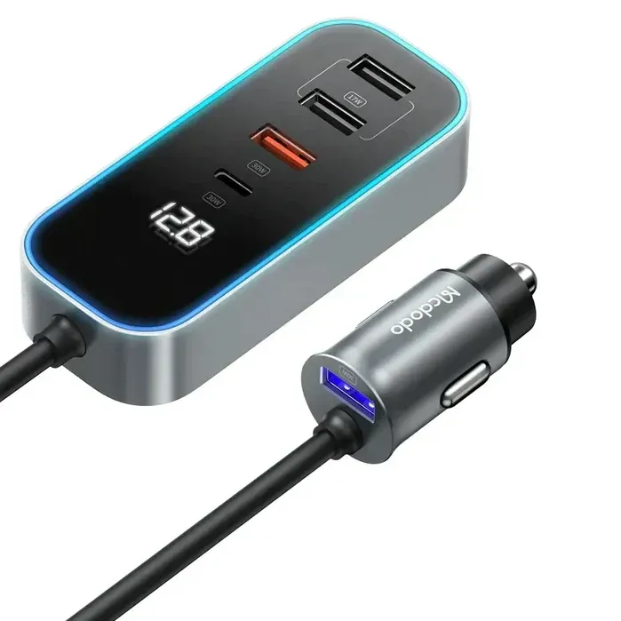 Mcdodo CC-1900 107W 5-Port Fast Car Charger (Dark Grey)