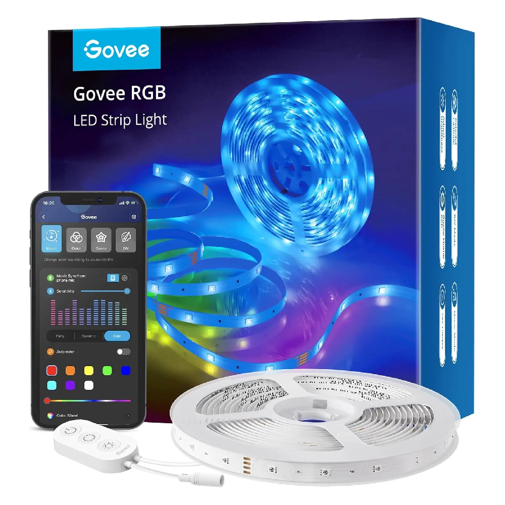 شريط إضاءة LED من نوع Govee RGBIC H6127 بطول 5 أمتار