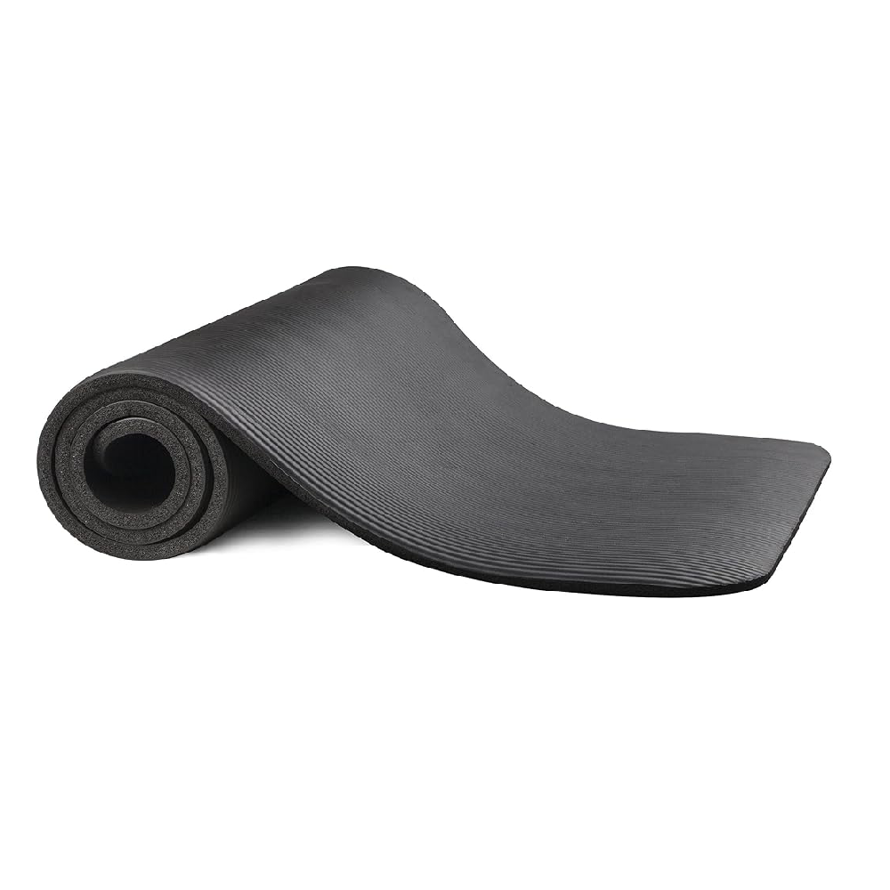 NBR Yoga Mat – Gray (Large Size, Extra Comfort Fitness Mat)