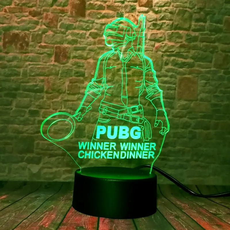 3D night light lamp l14 pubg