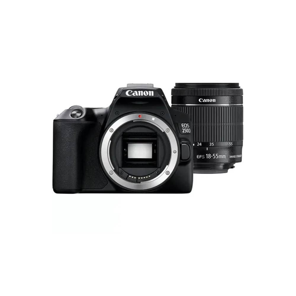 كاميرا كانون EOS 250D DSLR مع عدسة EF-S 18-55mm f/3.5-5.6 III